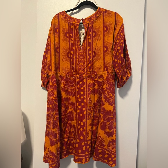 Farm Rio x Anthropologie Printed V Neck Tunic Dress - Picture 9 of 10